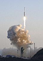 S. Korea launches first homegrown space rocket
