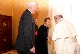 Pope Francis Meets Royals Of Liechtenstein - Vatican