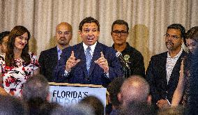 DeSantis Hands Out Bonus Checks To First Responders - Florida