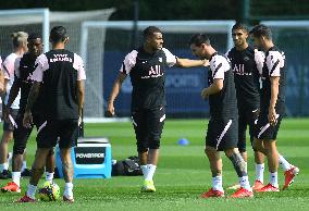 First Lionel Messing Training Session At PSG - Saint-Germain-en-Laye