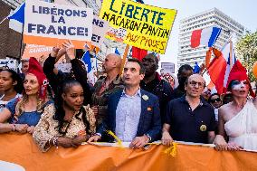 Anti-Health Pass Rally called by Florian Philippot - Paris