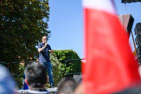 Anti-Health Pass Rally called by Florian Philippot - Paris