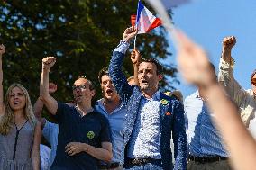 Anti-Health Pass Rally called by Florian Philippot - Paris