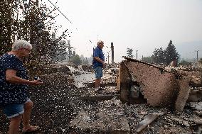 White Rock Lake Wildfire Aftermath - Canada