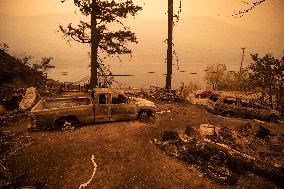 White Rock Lake Wildfire Aftermath - Canada