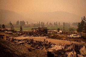 White Rock Lake Wildfire Aftermath - Canada
