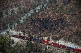 Lytton Creek Wildfire Rages - Canada