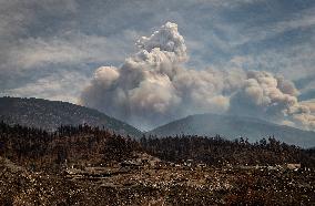 Lytton Creek Wildfire Rages - Canada