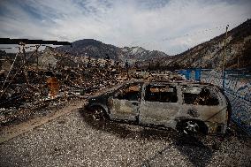 Lytton Creek Wildfire Rages - Canada