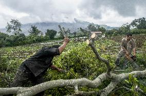 Daily Life of Sinabung Volcano Indigenous People - Indonesia