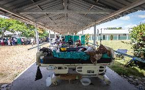 Haitians Seek Help At Overloaded Hospitals - Les Cayes