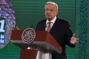 Lopez Obrador Holds Weekly Press Conference - Mexico