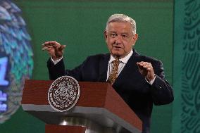 Lopez Obrador Holds Weekly Press Conference - Mexico