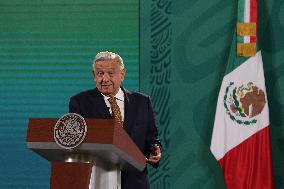 Lopez Obrador Holds Weekly Press Conference - Mexico