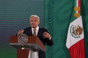 Lopez Obrador Holds Weekly Press Conference - Mexico