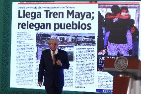 Lopez Obrador Holds Weekly Press Conference - Mexico
