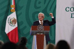 Lopez Obrador Holds Weekly Press Conference - Mexico
