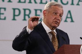Lopez Obrador Holds Weekly Press Conference - Mexico