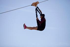 Giant Zip Line In Serre Chavalier - France