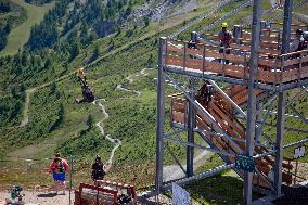 Giant Zip Line In Serre Chavalier - France