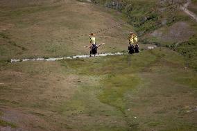 Giant Zip Line In Serre Chavalier - France