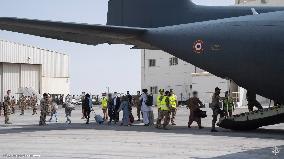 French Evacuees From Afghanistan Transit In UAE