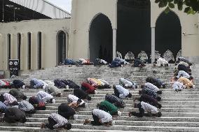 Muslims Pray On Friday Prayers At Baitul Mukarram Mosque - Bangladesh