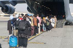 Evacuation at Hamid Karzai International Airport - Kabul