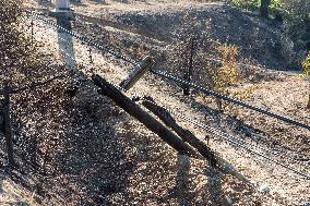Southern France wildfire aftermath
