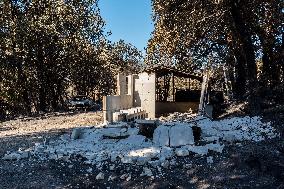 Southern France wildfire aftermath