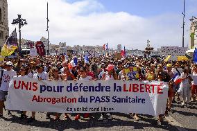 Protest Against Health Pass - Marseille