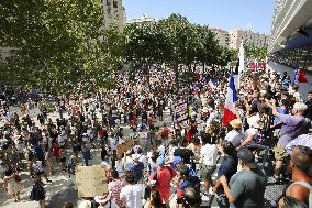 Protest Against Health Pass - Marseille