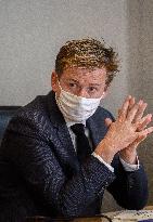 Jean Castex Visits The Quai d'Orsay - Paris