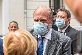 Eric Dupond-Moretti Visits The Judicial Court - Marseille