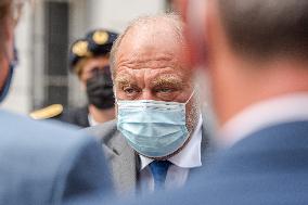 Eric Dupond-Moretti Visits The Judicial Court - Marseille