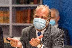 Eric Dupond-Moretti Visits The Judicial Court - Marseille