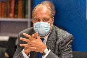 Eric Dupond-Moretti Visits The Judicial Court - Marseille