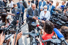 Eric Dupond-Moretti Visits The Judicial Court - Marseille