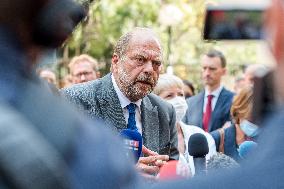 Eric Dupond-Moretti Visits The Judicial Court - Marseille