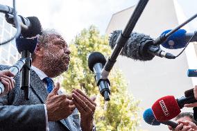 Eric Dupond-Moretti Visits The Judicial Court - Marseille