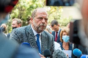 Eric Dupond-Moretti Visits The Judicial Court - Marseille