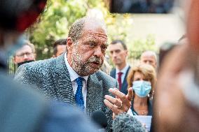 Eric Dupond-Moretti Visits The Judicial Court - Marseille