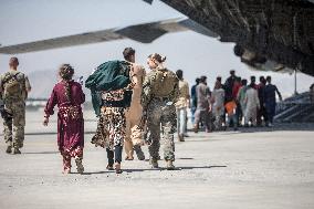 More Evacuation Operations at Hamid Karzai International Airport - Kabul