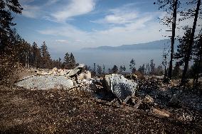 White Rock Lake Wildfire Aftermath - Canada