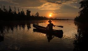 Early Morning Paddle - Canada