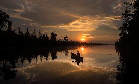Early Morning Paddle - Canada