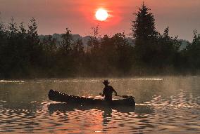 Early Morning Paddle - Canada