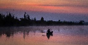Early Morning Paddle - Canada