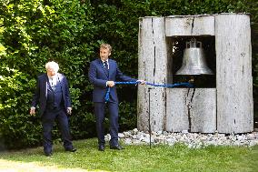 President Macron Rings The Peace Bell - Dublin