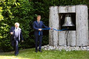 President Macron Rings The Peace Bell - Dublin